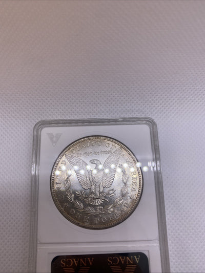 1881 S $1 Morgan Dollar ANA Older Holder MS63 Silver Coin RARE Great Looking