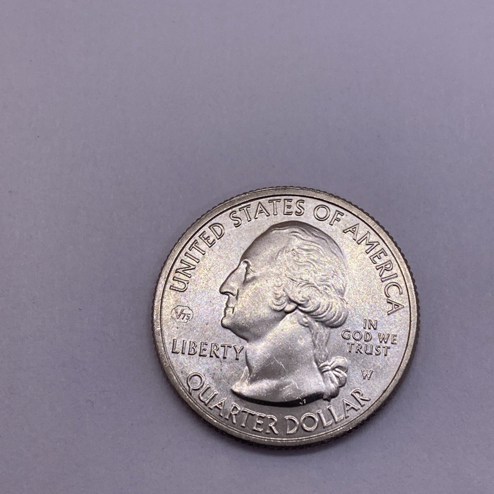 2020 W Salt River NP Quarter 25c Uncirculated Privy Mark V75 Struck Thru ERROR