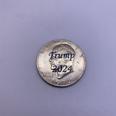 2024 Trump Fight Shooting Assassination Coin On Ike Eisenhower Dollar Rare #45-2