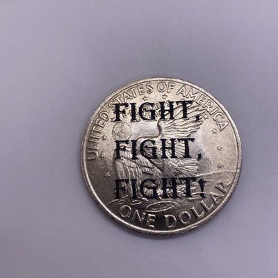 2024 Trump Fight Shooting Assassination Coin On Ike Eisenhower Dollar Rare #45-1
