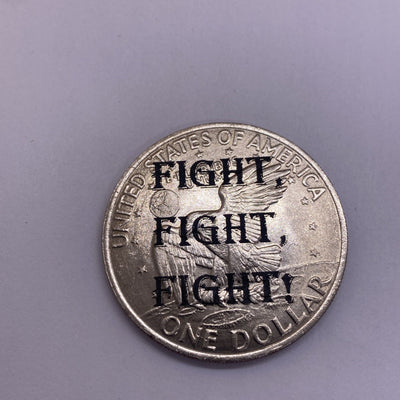 2024 Trump Fight Shooting Assassination Coin On Ike Eisenhower Dollar Rare #45-1