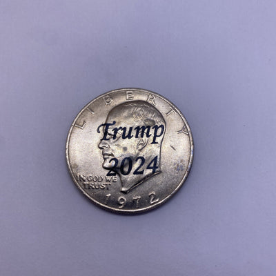 2024 Trump Fight Shooting Assassination Coin On Ike Eisenhower Dollar Rare #45-2